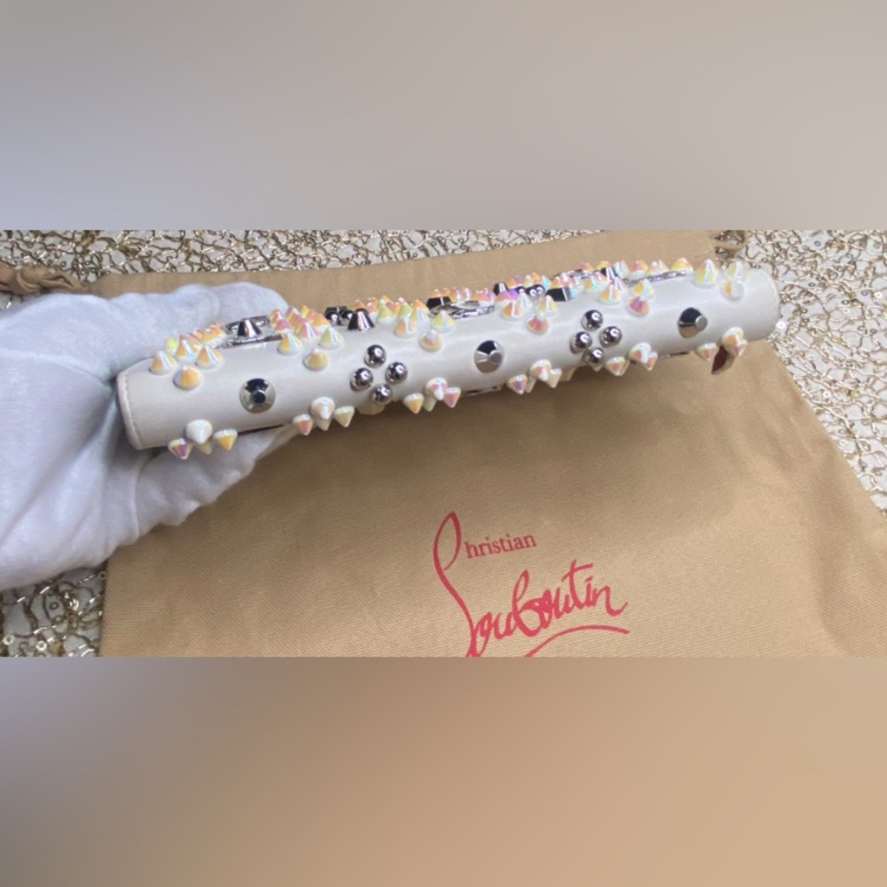 CHRITIAN LOUBOUTIN ❤️❤️ PANETTONE LOUBINTHESKY SEVILLE WHITE - Picture 7 of 16